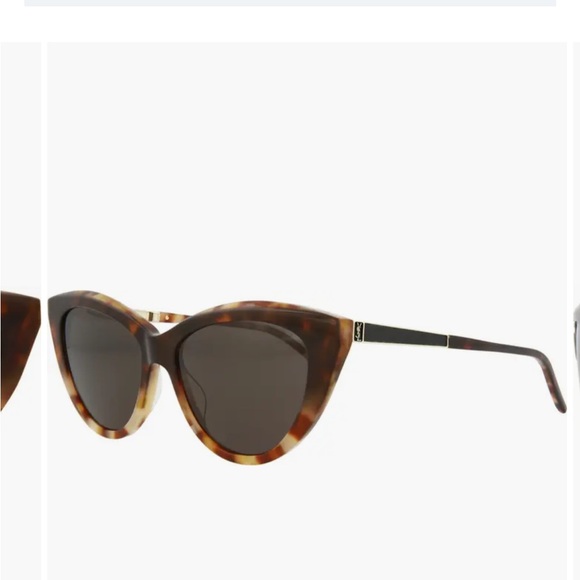 Saint Laurent 55mm Cat Eye Sunglasses Tortoise - Picture 4 of 8